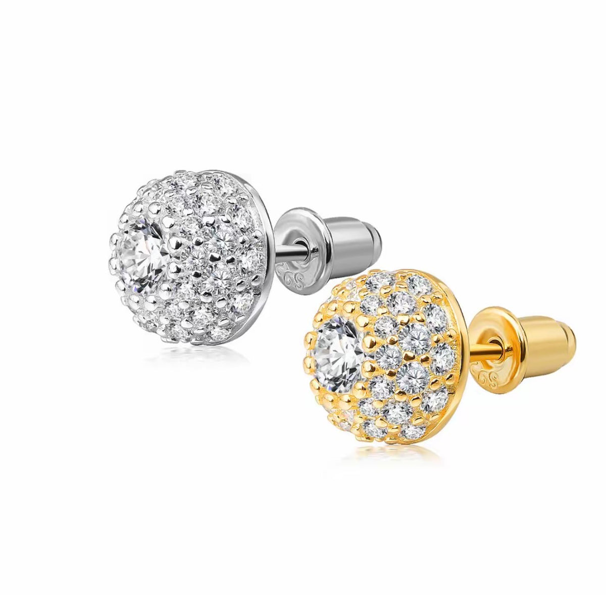 Moissanite small light bulb series earrings