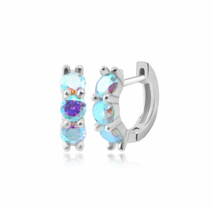 Maldives sea blue straight needle earrings