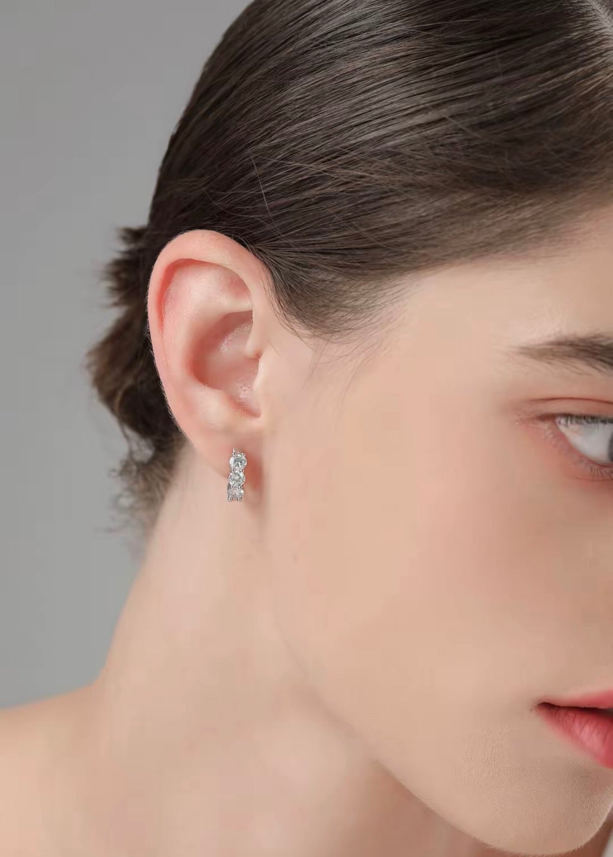 Maldives sea blue straight needle earrings
