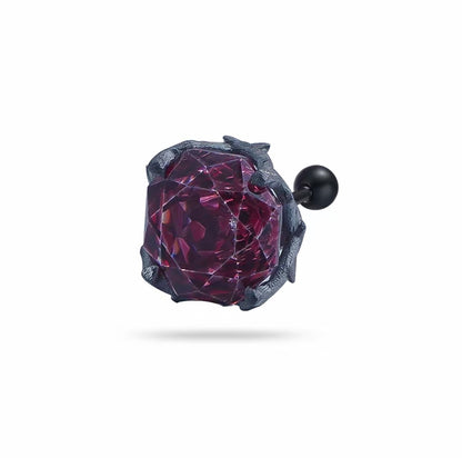 Dark Night Thorn Rose Earrings