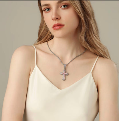 Jelly cross sweater chain