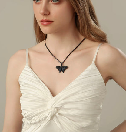 Jungle Diamond Butterfly Necklace