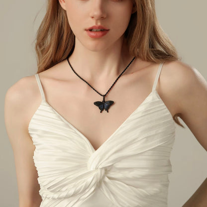Jungle Diamond Butterfly Necklace
