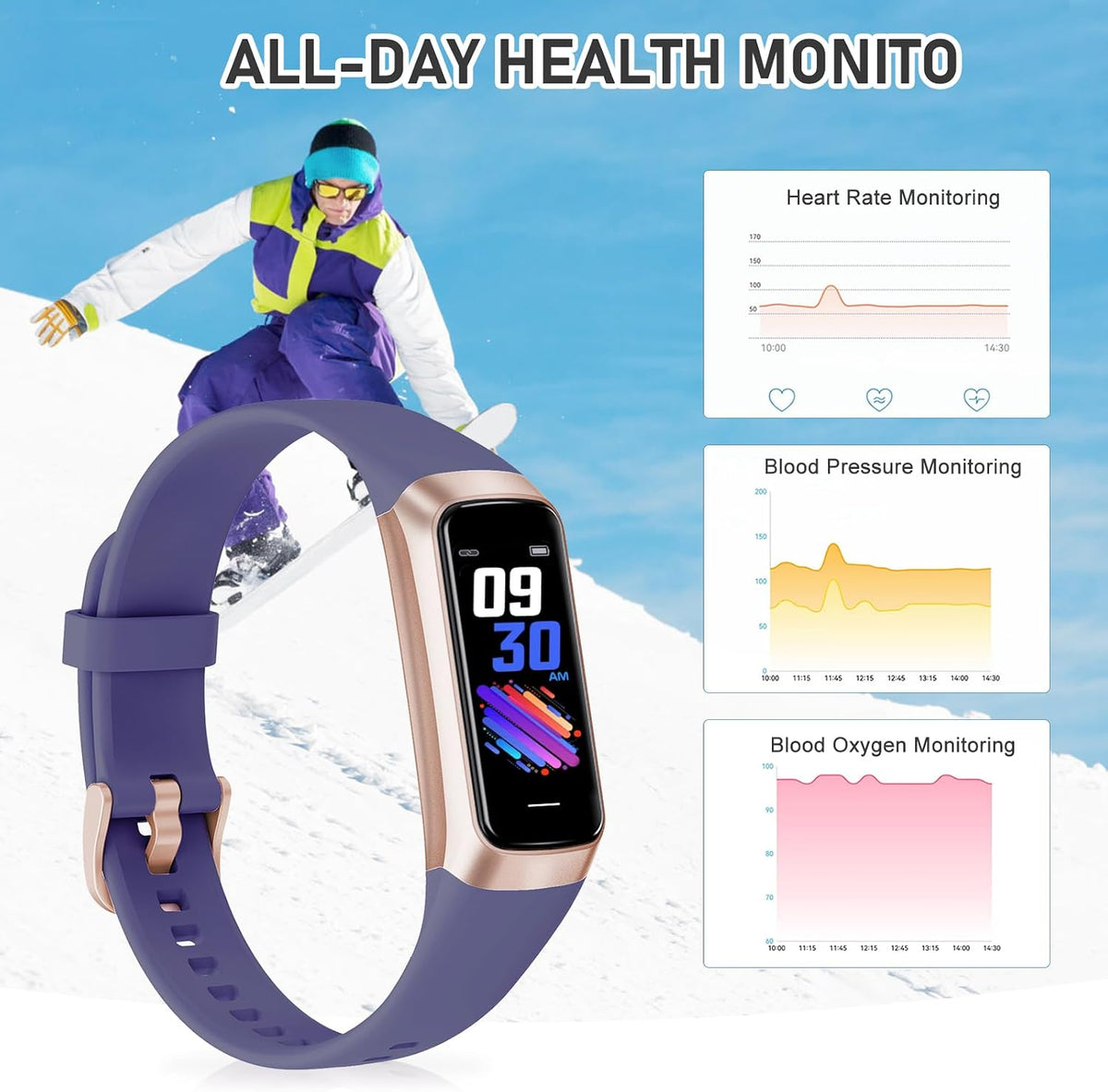 Smart Health Ring - 24/7 Sleep & Heart Rate Tracker