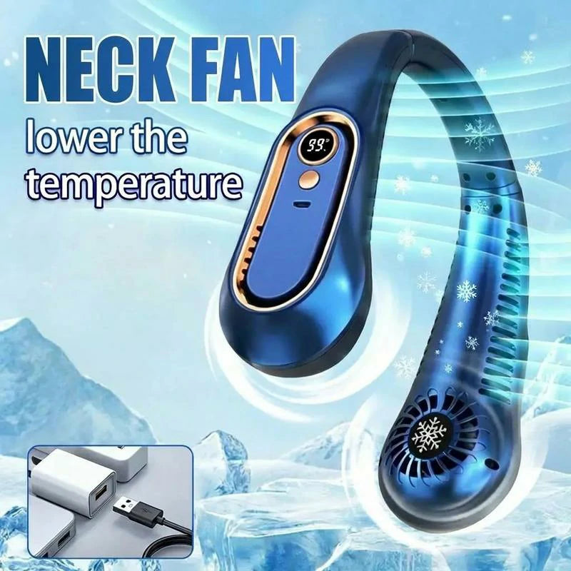 2026 NEW 360° Airflow Portable Neck Fan