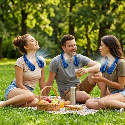 2026 NEW 360° Airflow Portable Neck Fan