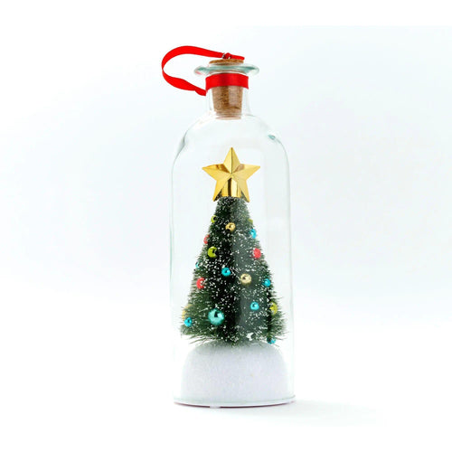 Recordable Message in a Bottle - Mini Christmas Tree