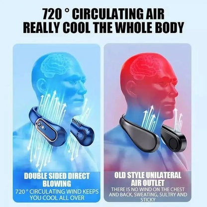 2026 NEW 360° Airflow Portable Neck Fan