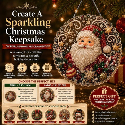 DIY Christmas Pearl & Diamond Ornament Kit